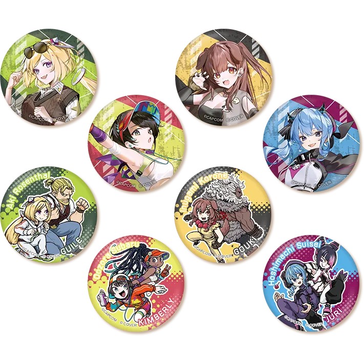ストリートファイター6×ホロライブ第2弾 トレーディング缶バッジ