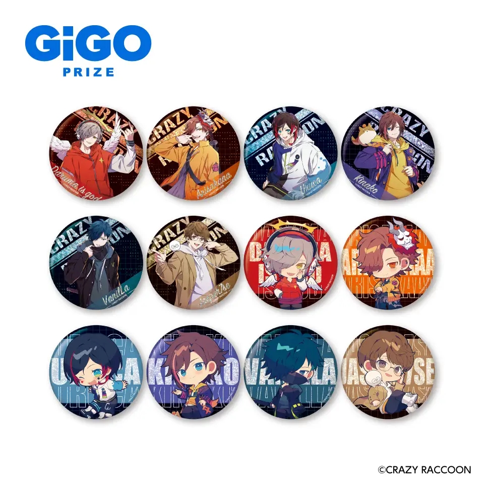 Crazy Raccoon ホログラム缶バッジVol.2