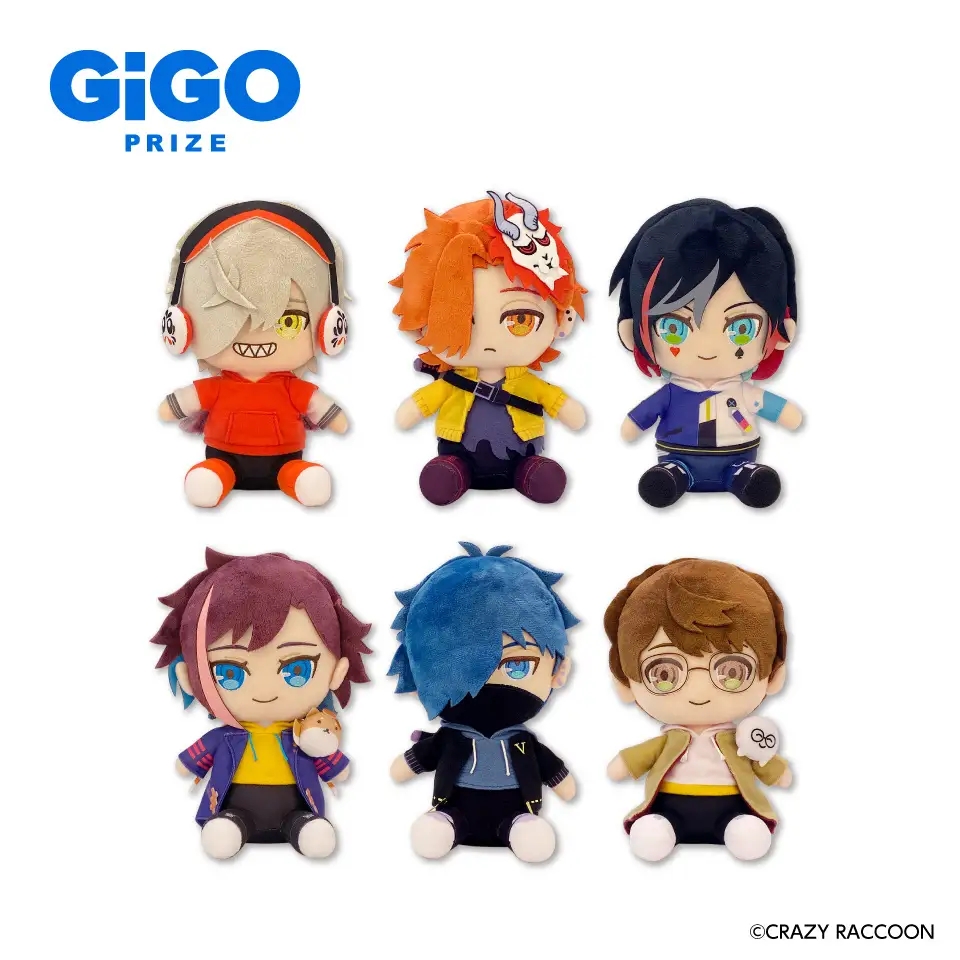 Crazy Raccoon おすわりぬいぐるみ