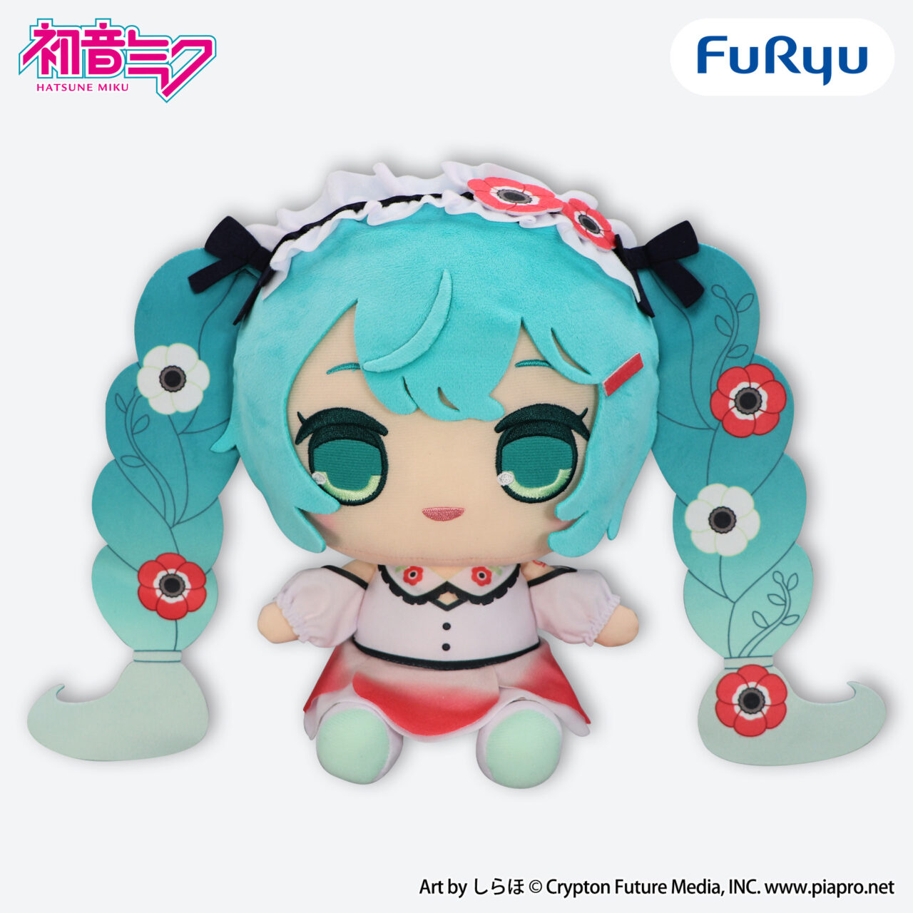 初音ミク きゅるまるBIGぬいぐるみーアネモネver.ー